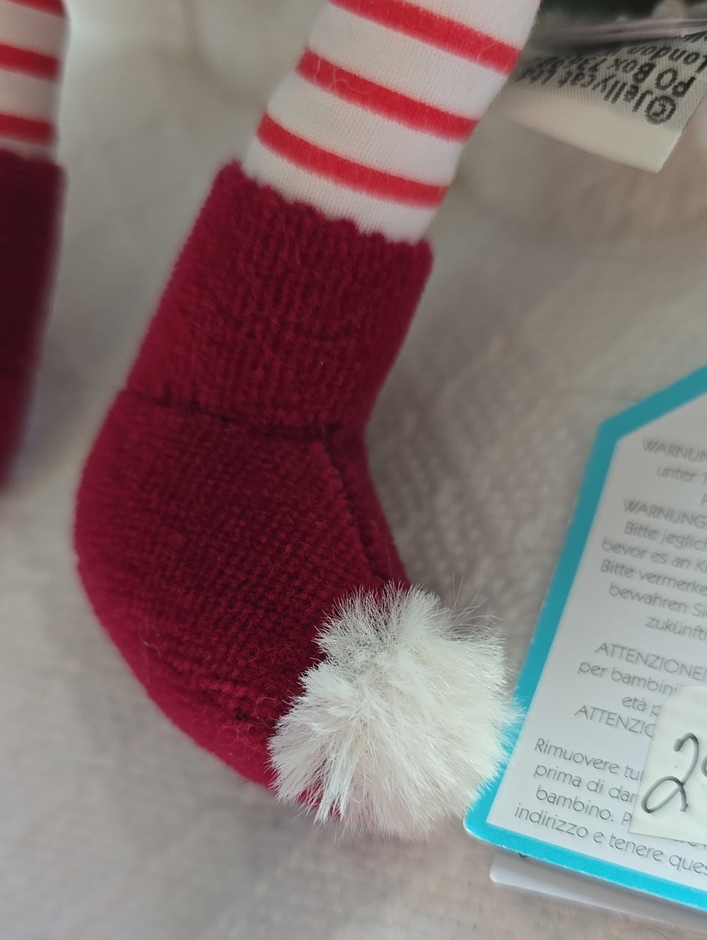 Jellycat Green & Red Elf Plush Holiday Decoration - Picture 8 of 14